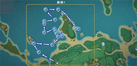 原神海灵芝快速采集路线